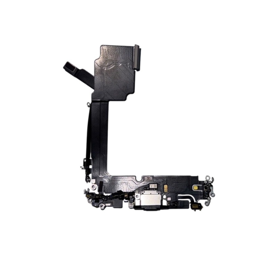 Шлейф с разъемом зарядки iPhone 15 Pro Max Синий снятый