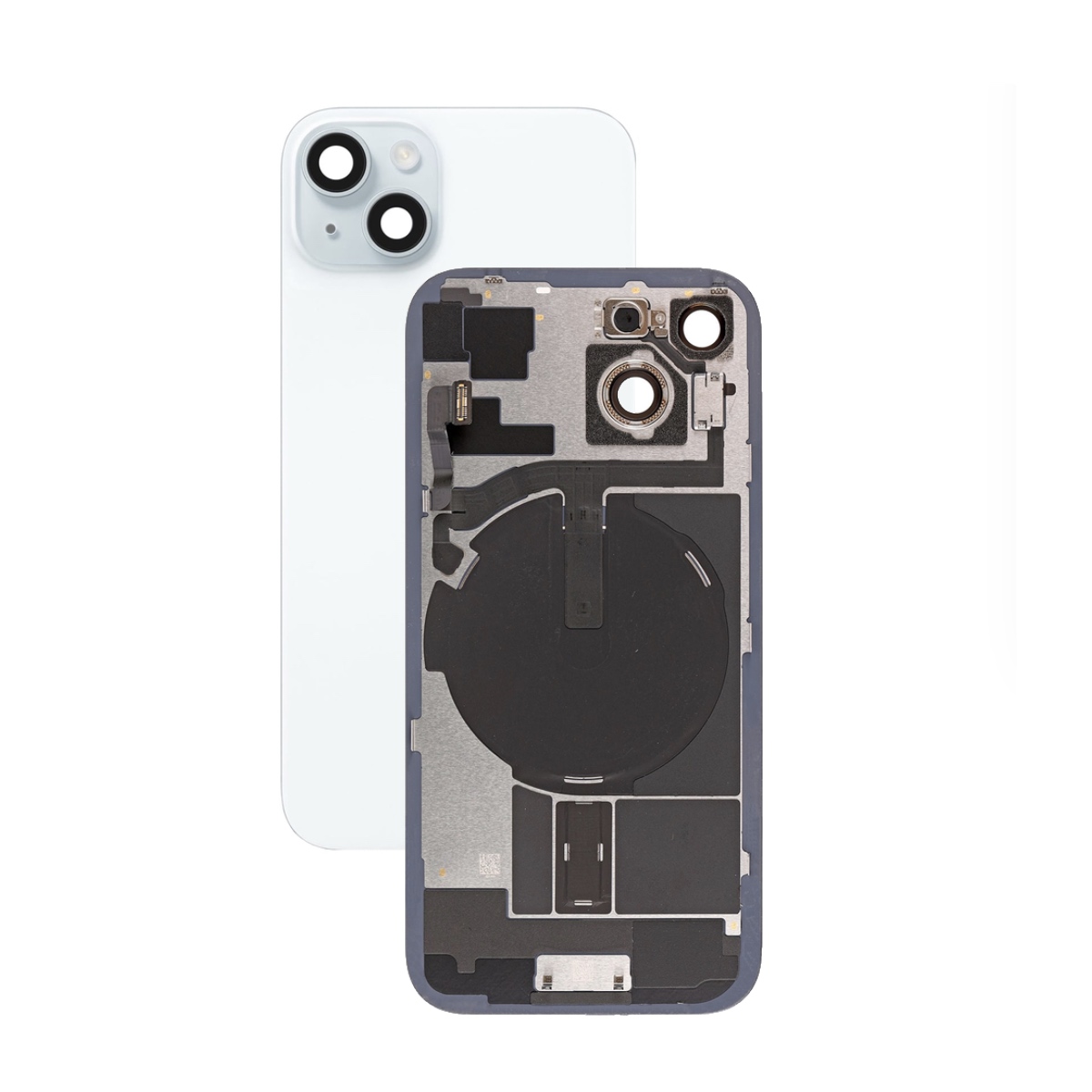 Задняя крышка для iPhone 15 Blue - голубая  (Оригинал снятая)