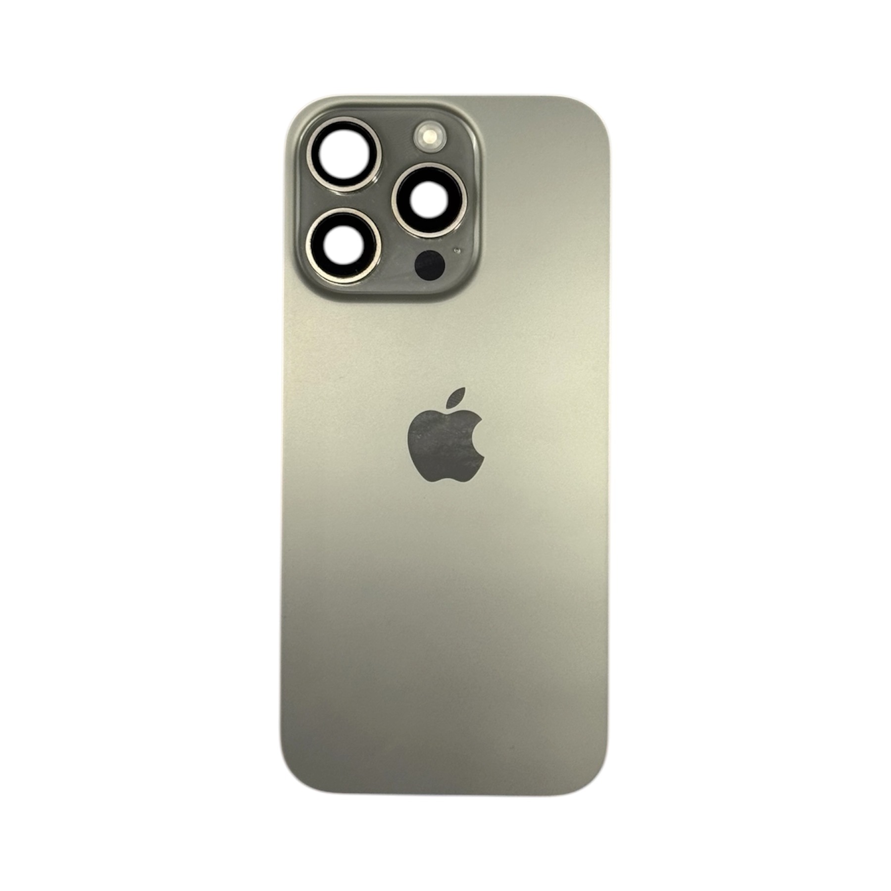 Заднее стекло iPhone 16 Pro Натуральный титан (в сборе с креплением) снятое