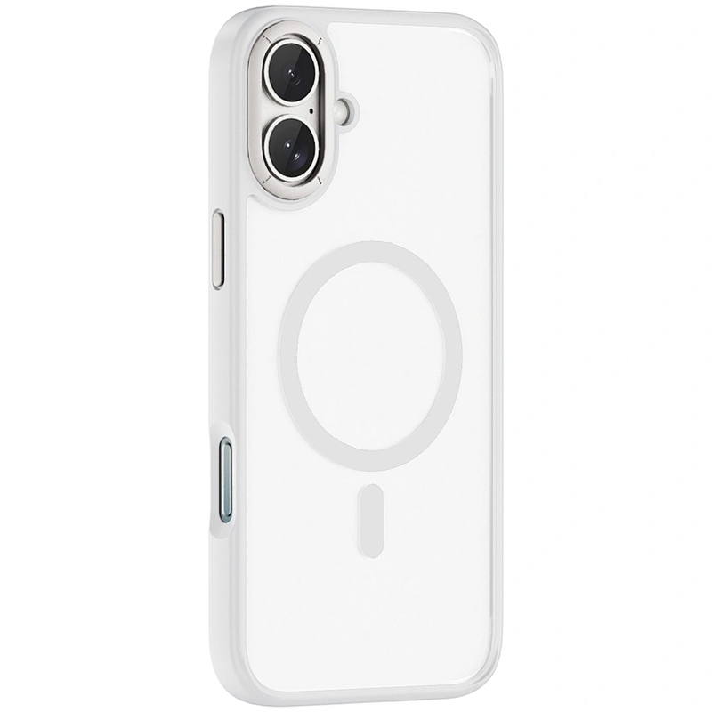 Чехол пластиковый WiWU MagSafe Armor Pro для iPhone 17 FGG-012 (Белый)
