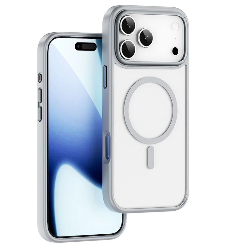 Чехол пластиковый WiWU MagSafe Armor Pro для iPhone 17 Pro FGG-012 (Серый)