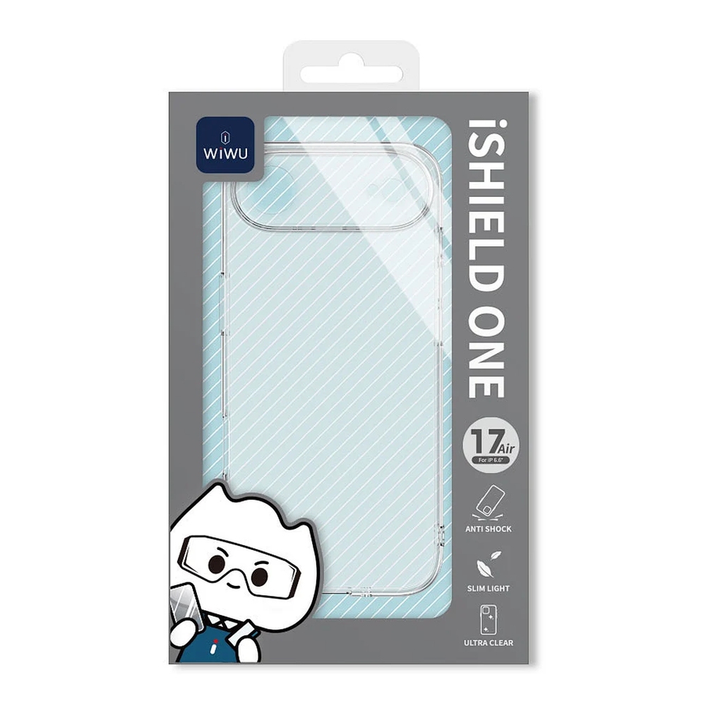 Чехол силиконовый WiWU iShield One для iPhone 17 Air ZCC-108 (Прозрачный)