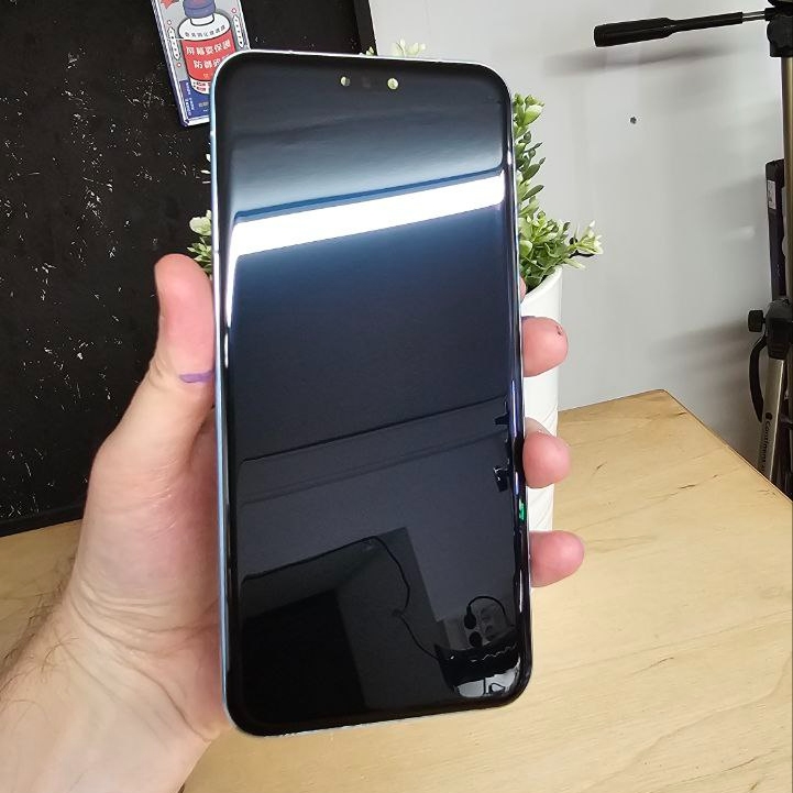 Дисплей Honor Magic 7 Pro в раме голубой переклейка