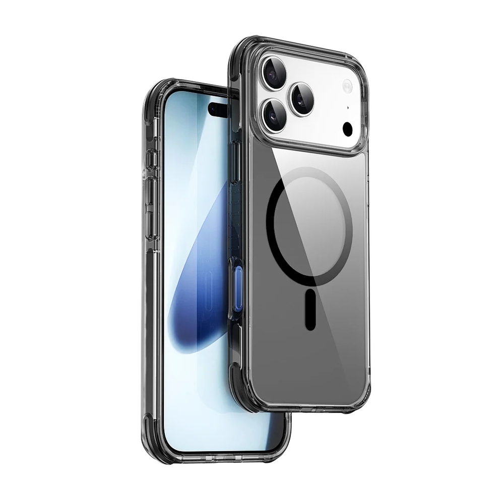 Чехол силиконовый WiWU Magsafe Hybrid Ultra 3D для iPhone 17 Pro Max (Черный)