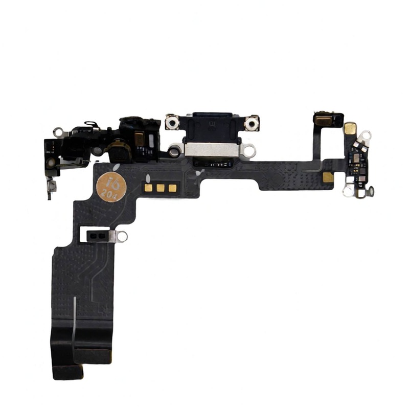 Шлейф с разъемом зарядки iPhone 14 Черный