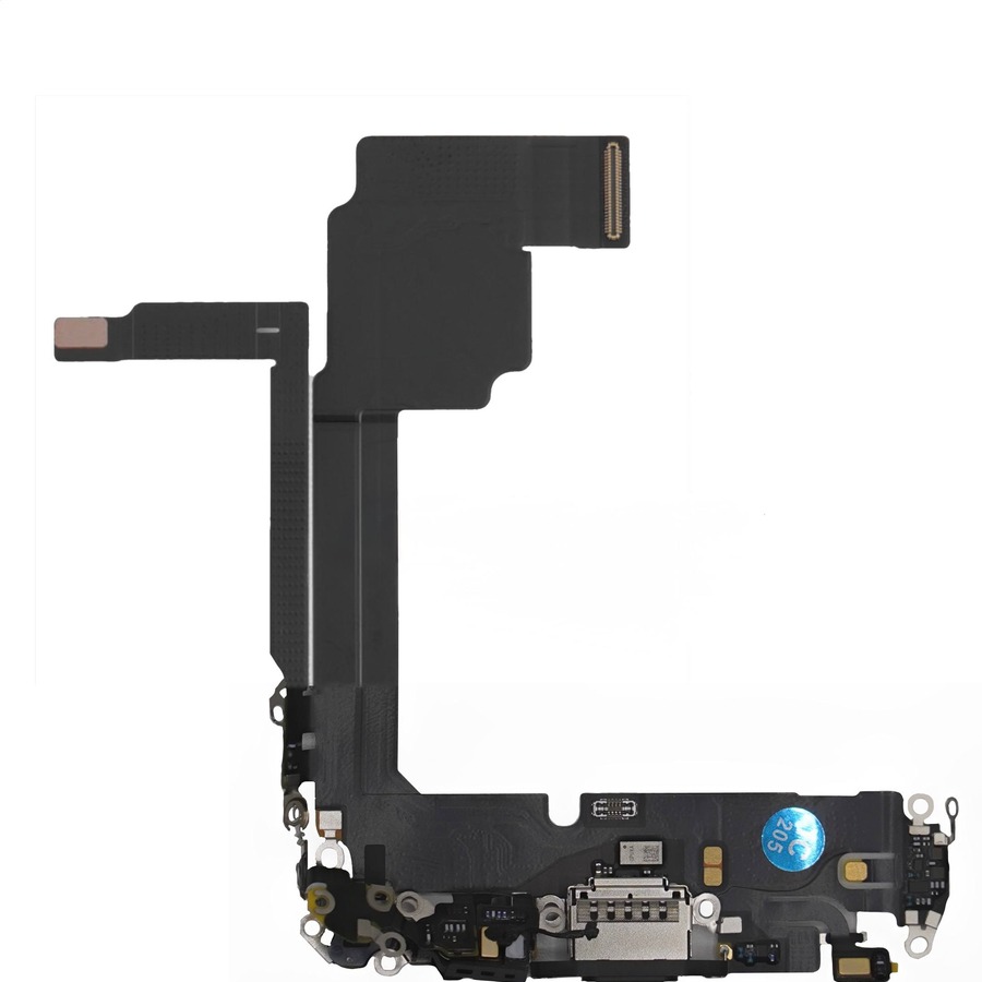 Шлейф с разъемом зарядки iPhone 15 Pro Белый