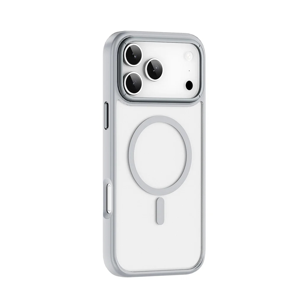 Чехол пластиковый WiWU MagSafe Armor Pro для iPhone 17 Pro Max FGG-012 (Серый)