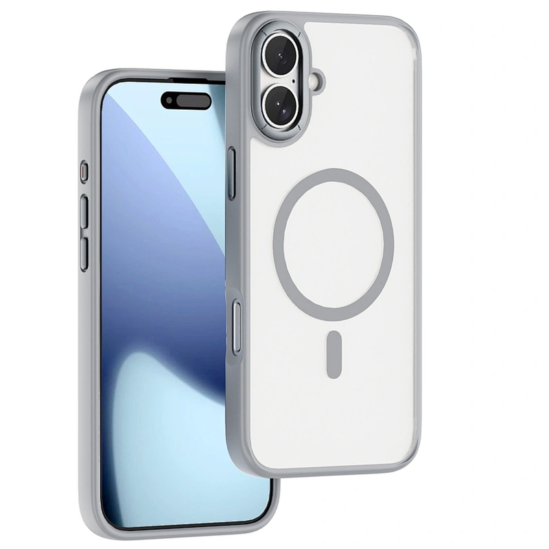 Чехол пластиковый WiWU MagSafe Armor Pro для iPhone 17 FGG-012 (Серый)