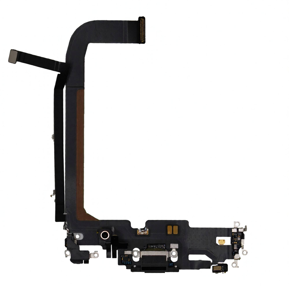 Шлейф с разъемом зарядки iPhone 13 Pro Max Черный