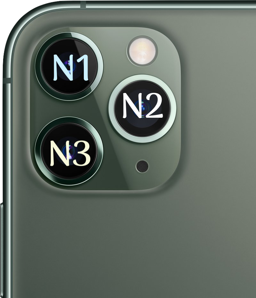 Стекло камеры  (№1) iPhone 11 Pro/11 Pro Max Оригинал снятое!