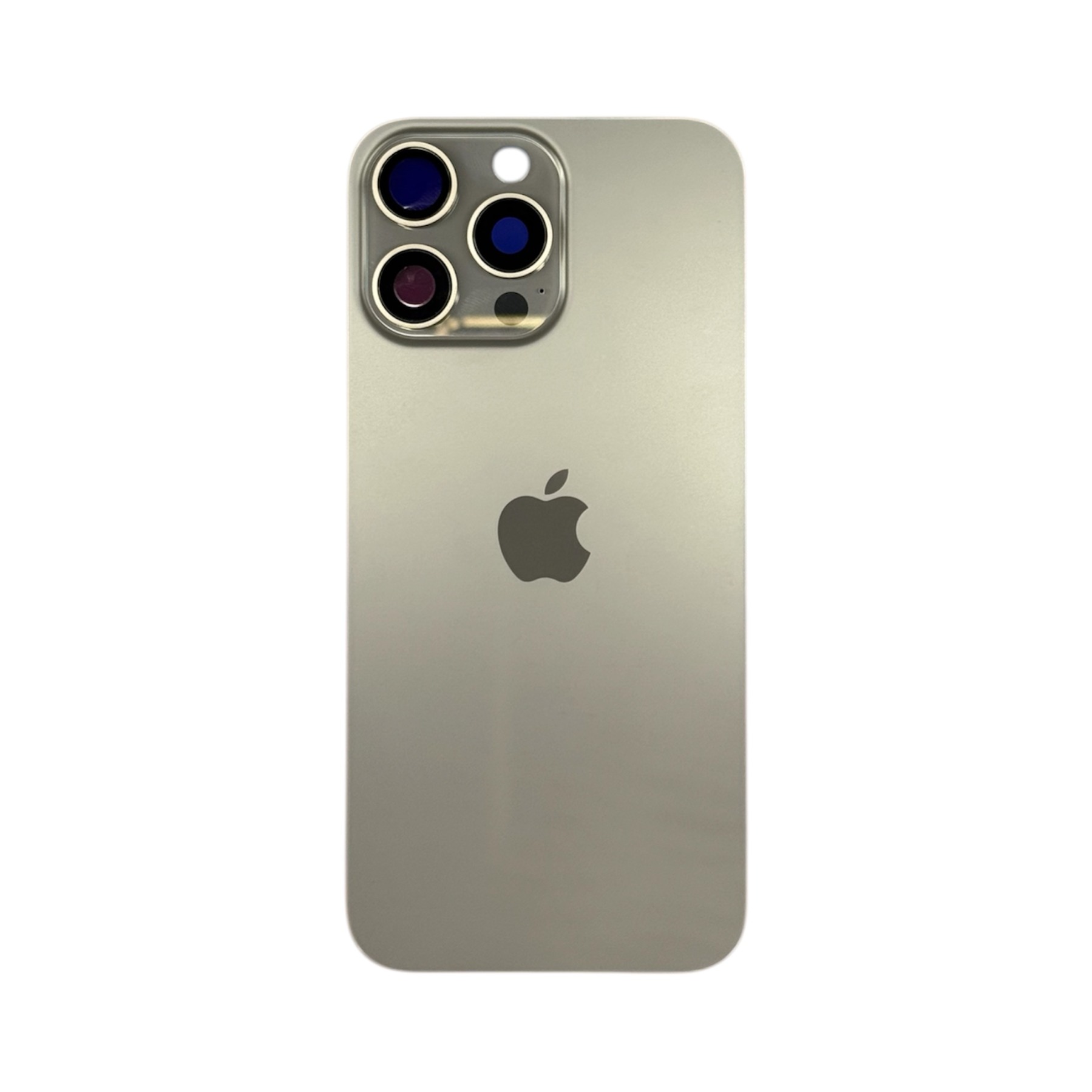 Заднее стекло iPhone 16 Pro Max Натуральный титан (в сборе с креплением)