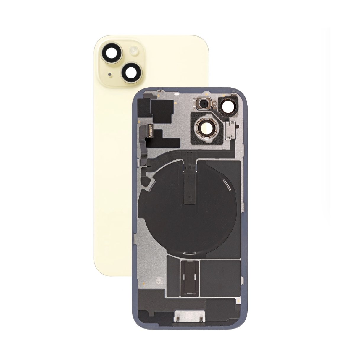 Задняя крышка для iPhone 15 Yellow - жёлтая  (Оригинал снятая)