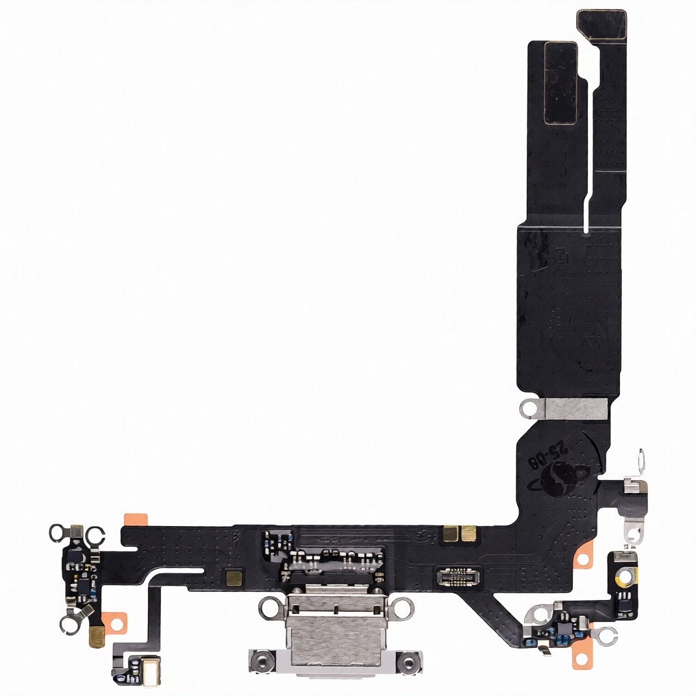 Шлейф с разъемом зарядки iPhone 16 Белый