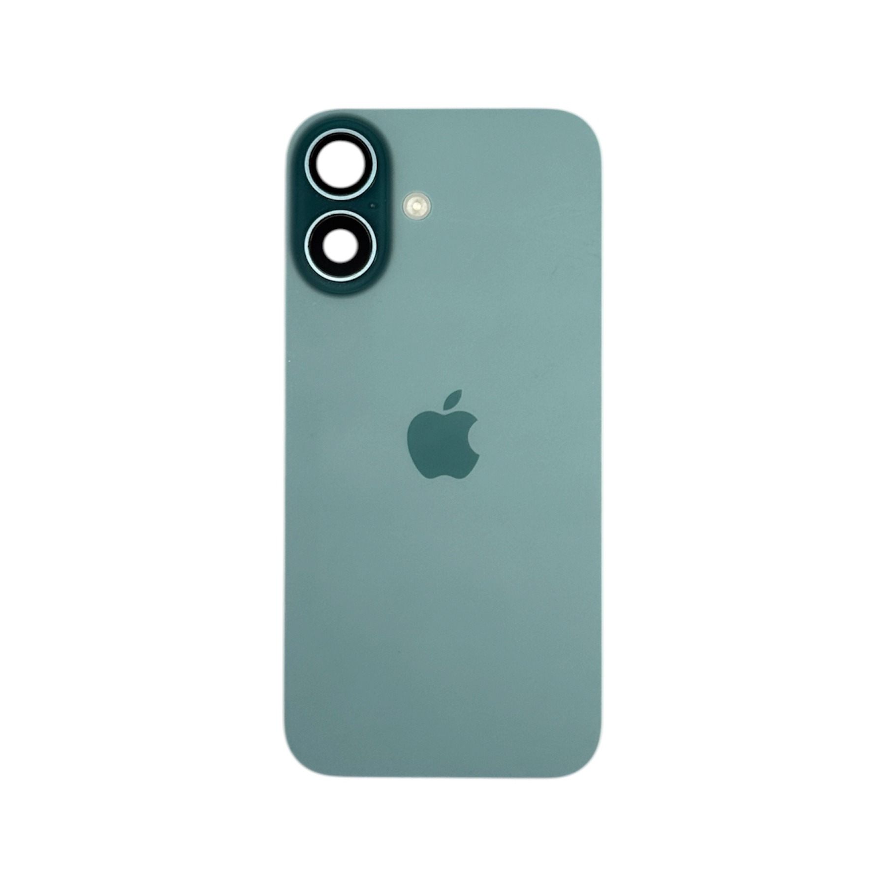 Заднее стекло iPhone 16 Бирюзовый (в сборе с креплением) снятое
