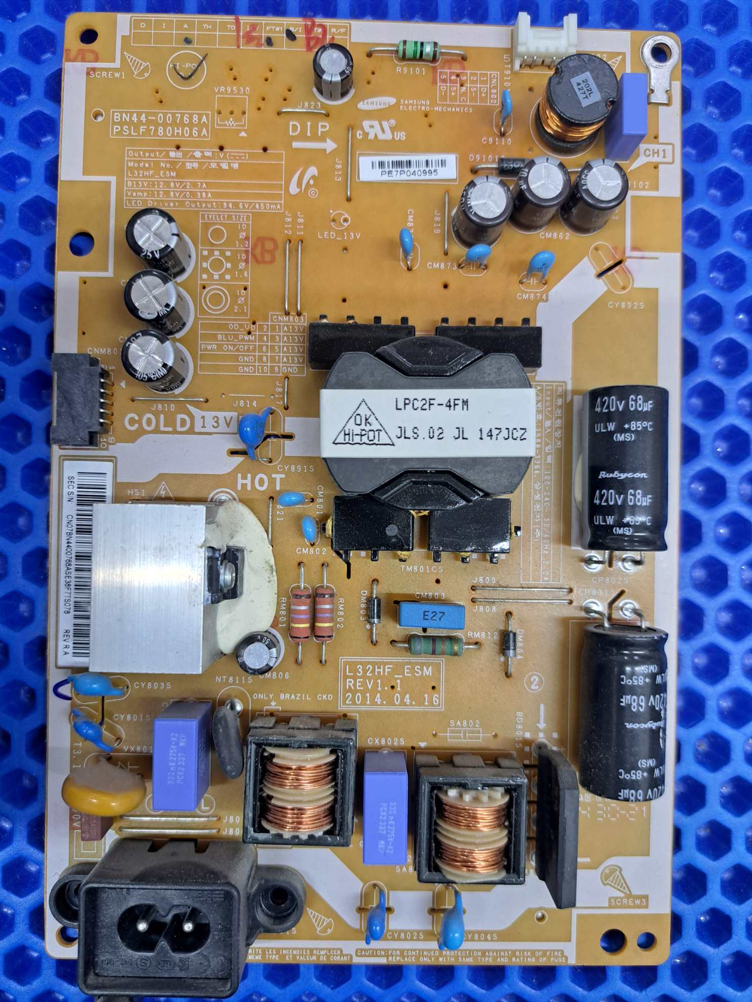 Блок питания BN44-00768A pslf780H06A L32HF ESM REV1.1