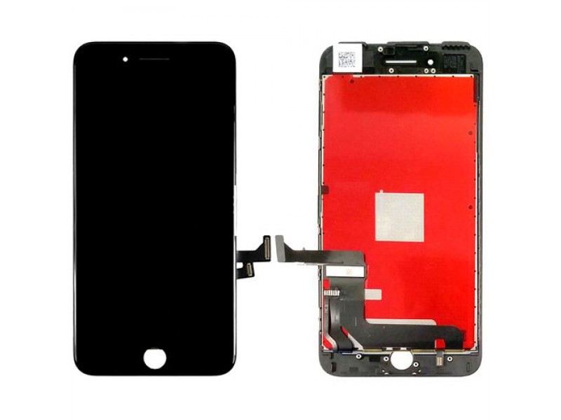 Дисплей для iPhone 8 + тачскрин черный с рамкой (переклеенный)