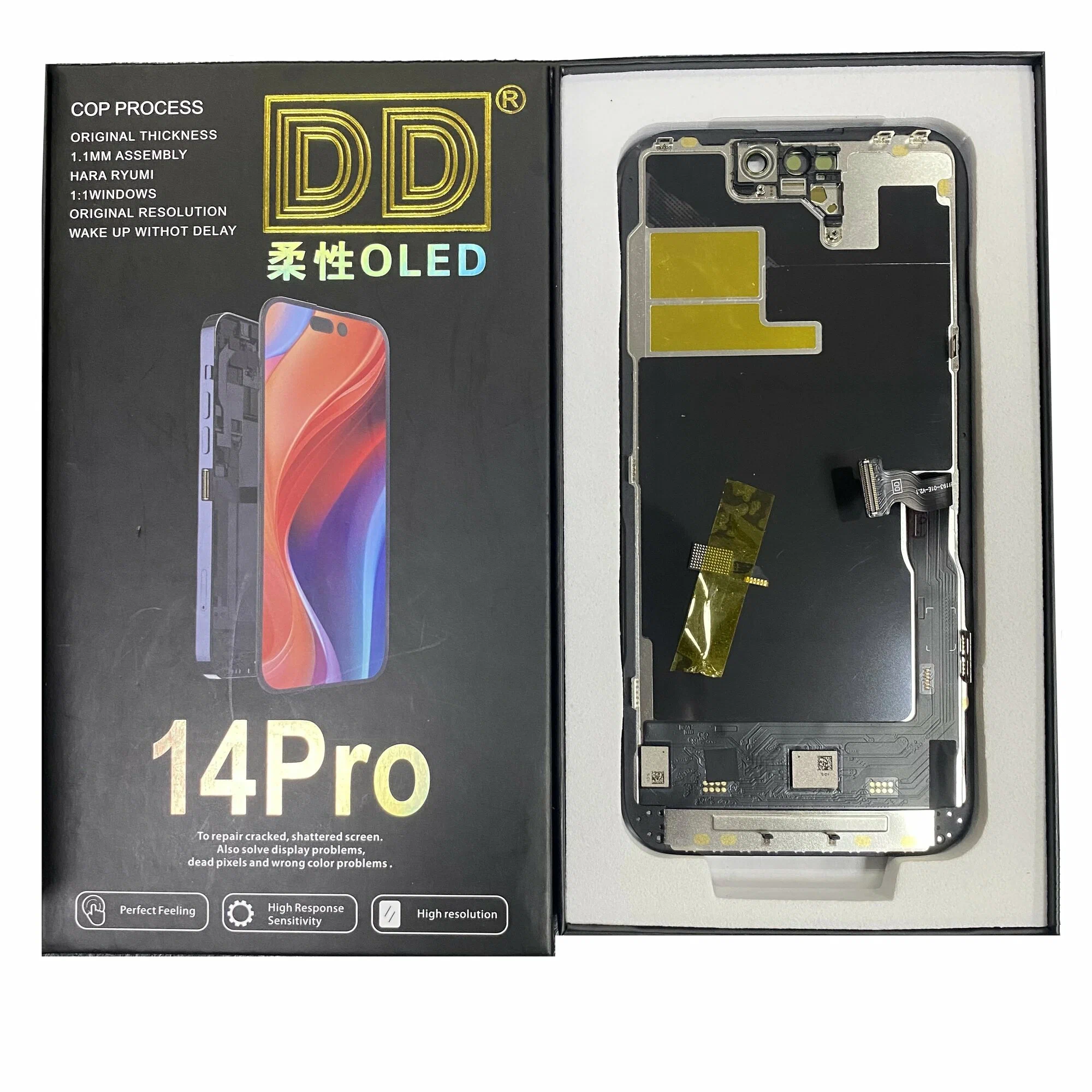 Дисплей для iPhone 14 Pro +тачскрин (Черный) (Oled DD)