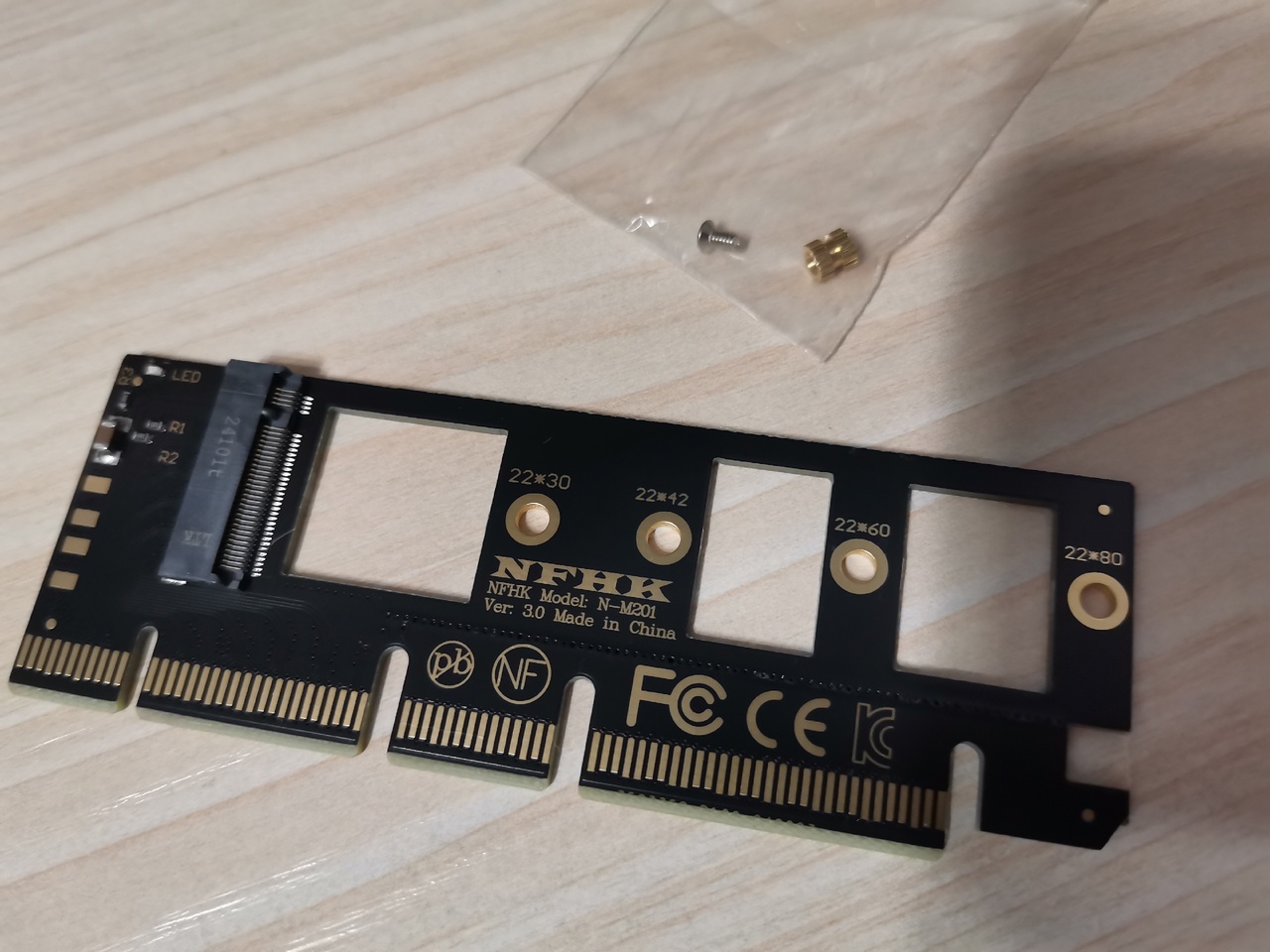 Переходник адаптер для SSD M2 на PCI E