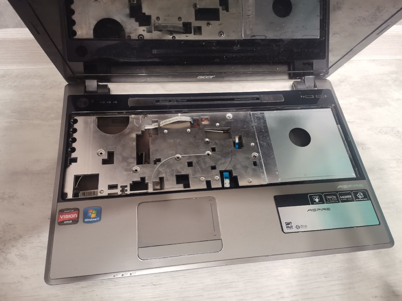 Поддон, топкейс, другие запчасти Acer Aspire 5553 5625 5745 5820 5820