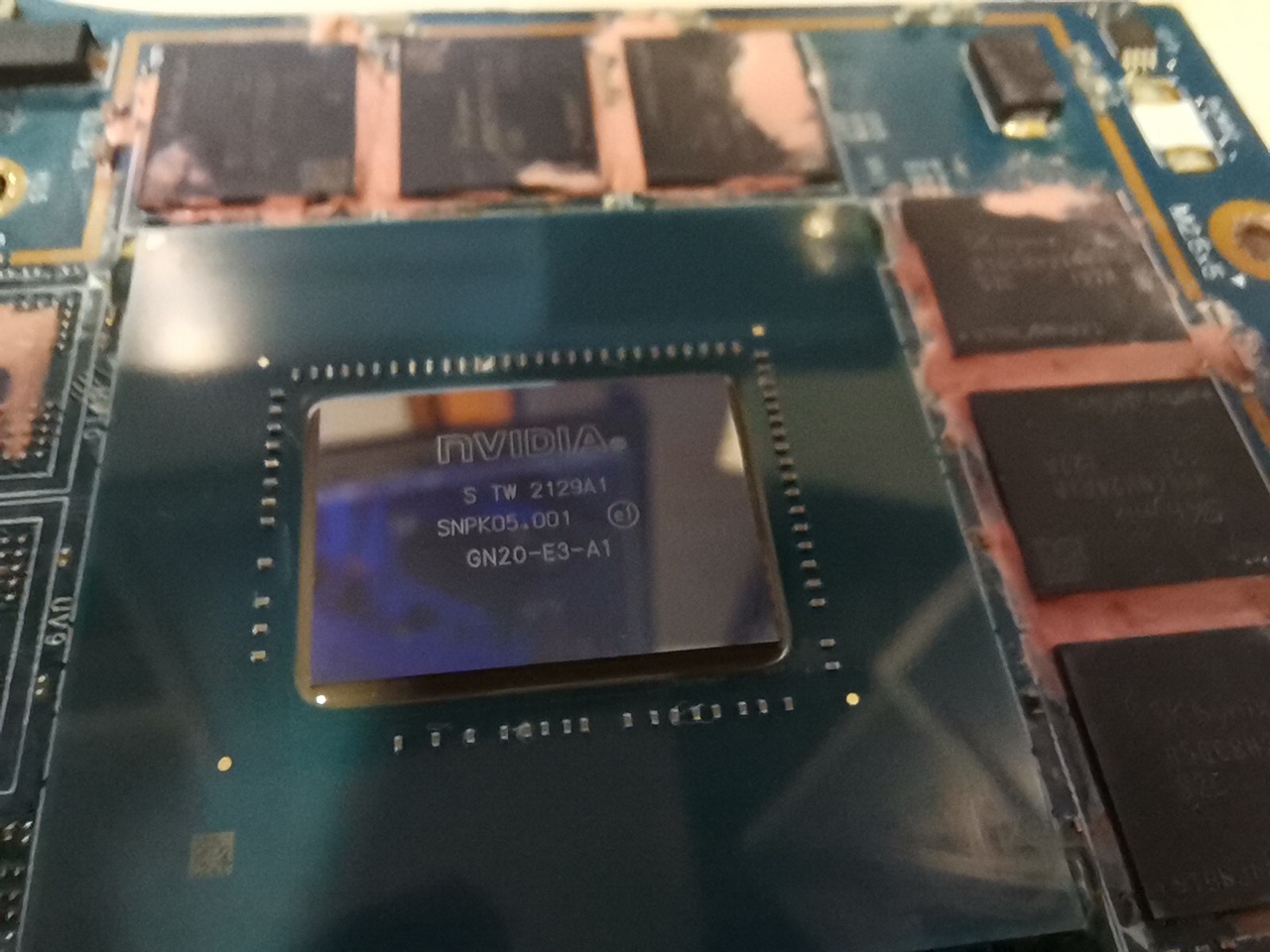 Чип GeForce GN20-E3-A1 RTX 3060 не реболеный