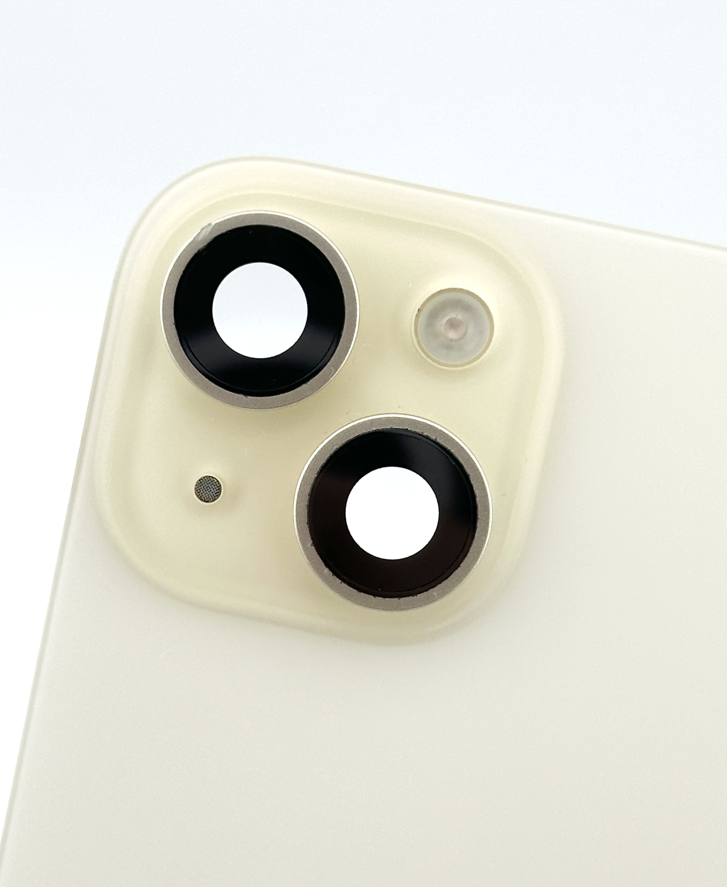 Оригинальная задняя крышка для iPhone 15 (Желтая) - Снятая с устройства
