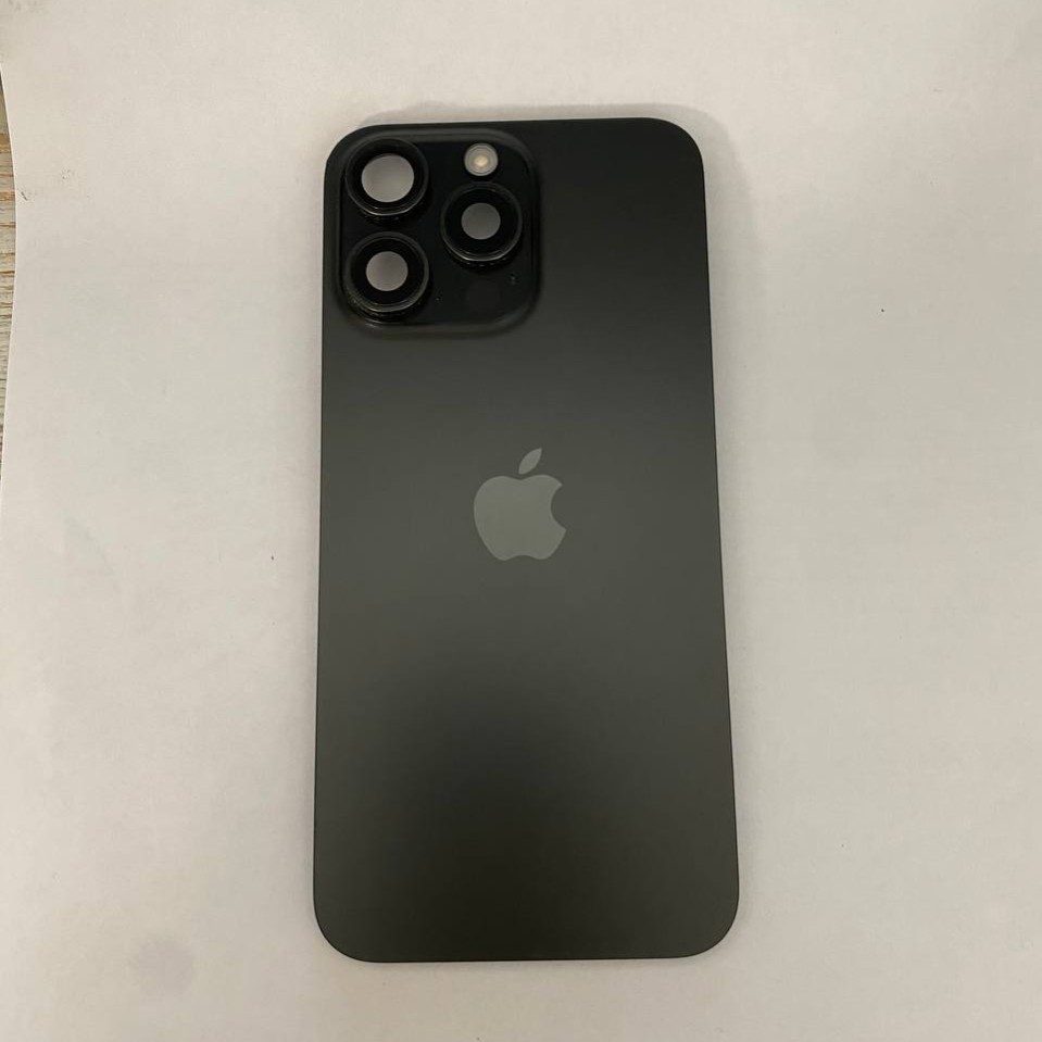 Задняя крышка (стекло)  iPhone 15 Pro Max Оригинал ( черный )