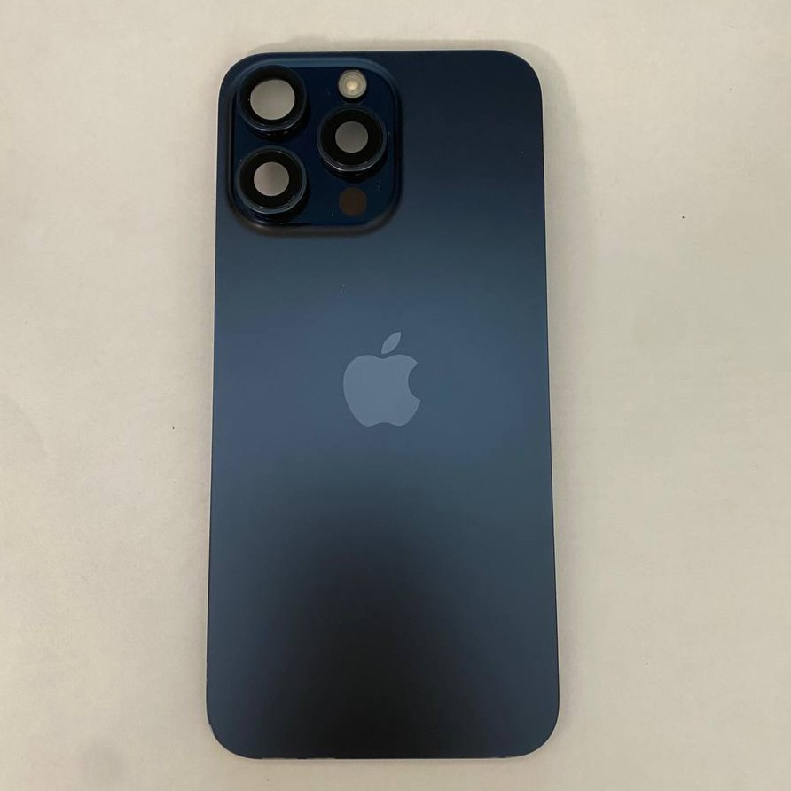 Задняя крышка (стекло)  iPhone 15 Pro Max Оригинал ( синий )