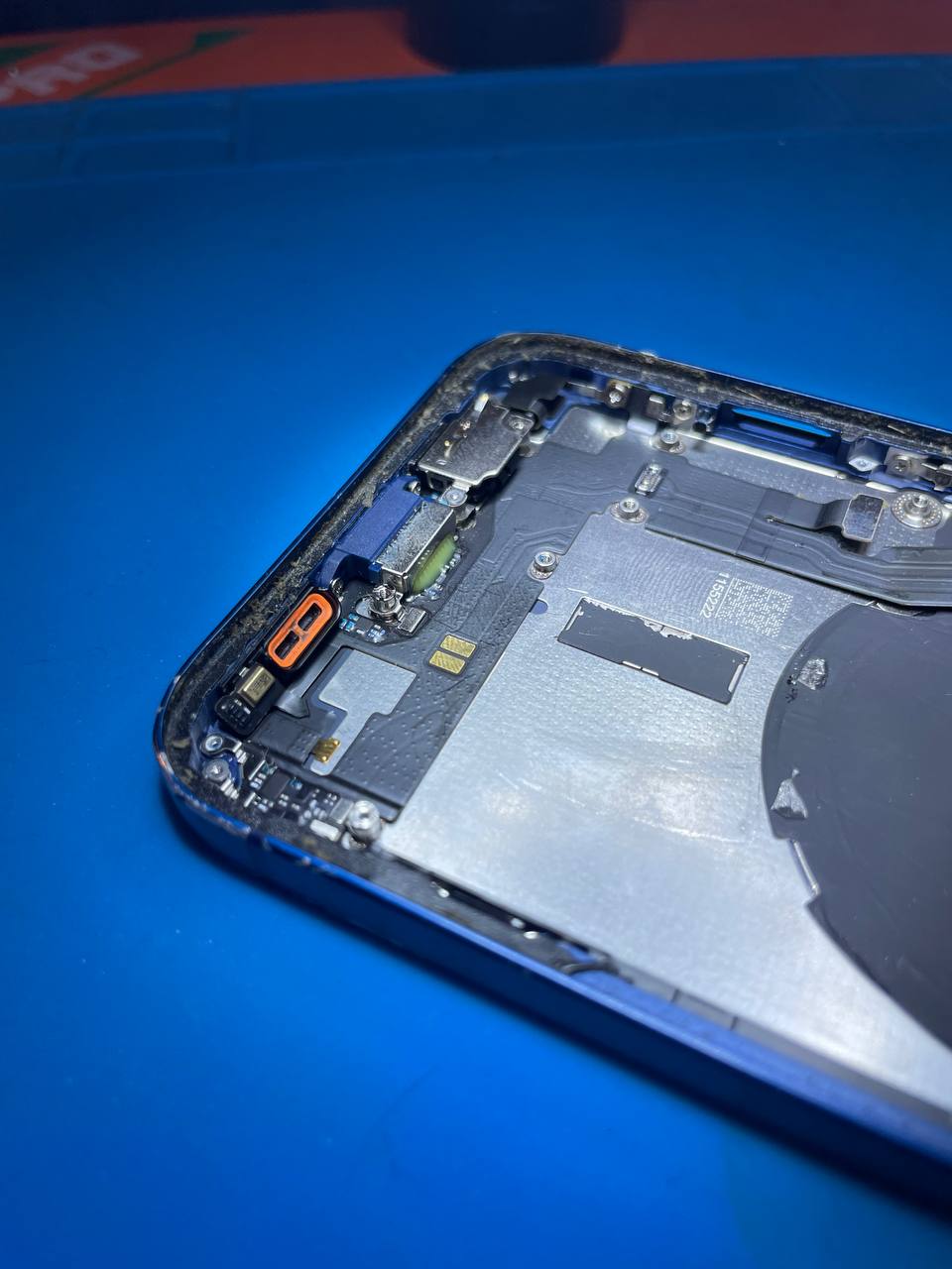 Нижний шлейф IPhone 12/12 Pro Blue ORIGINAL